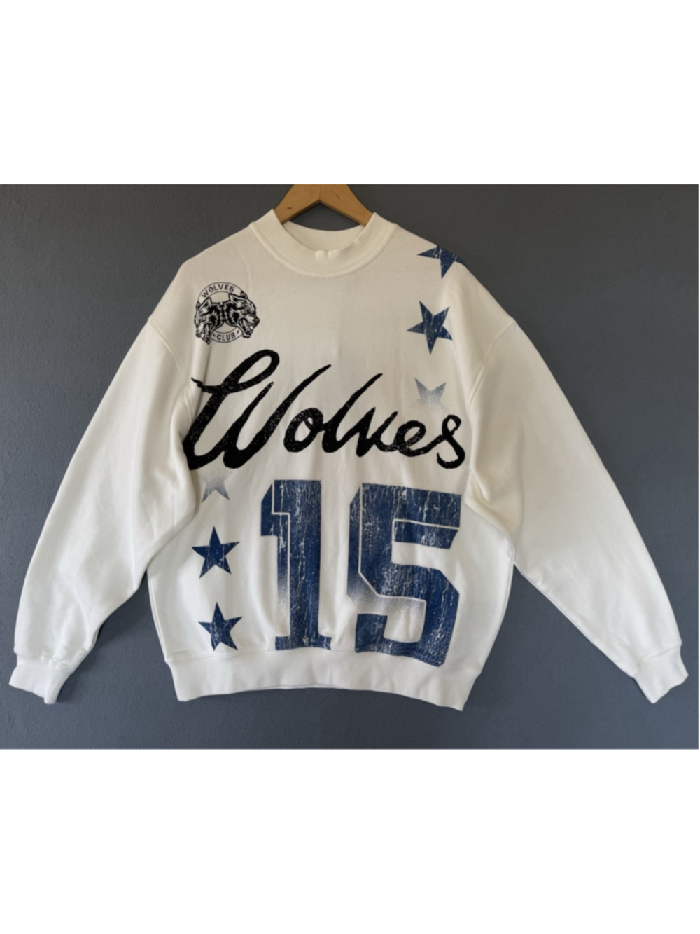 Darc Sport She Wolves Game On London Crewneck Sweatshirt Cream Women’s M NWT